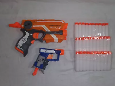 Nerf N-Strike Elite Jolt Blaster & Firestrike Blaster With Light Beam + 30 Darts • £5