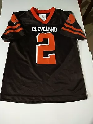 Pre Owned NFL Cleveland Browns Johnny Manziel Youth Size Medium 10-12 Jersey!! • $14.99