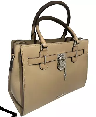 Michael Kors Hamilton Satchel Crossbody Handbag Purse Leather Bag Dusk • $119.95