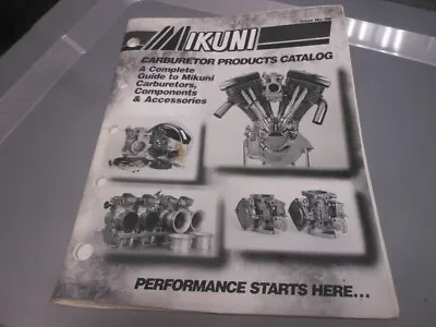 Mikuni Carburetor Products Catalog Sportster Buell Shovelhead FLH FX Issue No 99 • $22.49