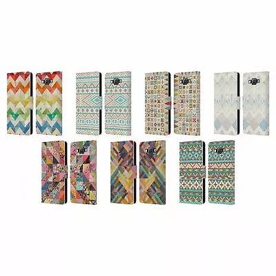 Official Rachel Caldwell Patterns Leather Book Case For Samsung Phones 2 • $38.45