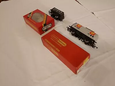 Hornby OO Gauge R020 Shell Tank Wagon & R204 Ocean Open Wagon Boxed • £19