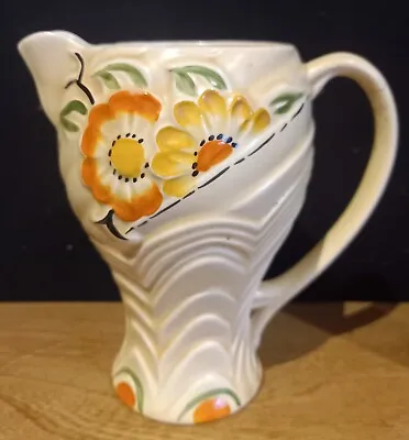 Antique Wade Art Deco Embossed Jug Vase 406 • £14