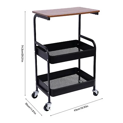 3 Tier Mobile Laptop Printer Cart Table For Scanner Computer Office Supplies USA • $43.20