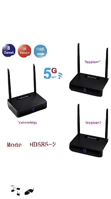 Measy HD585 5.8GHz 720p Wireless Audio Video Transmitter With 2 Receivers。 • £178