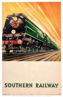 Vintage Southern Railway Art Print Railway Travel Poster A1/A2/A3/A4! • £3.95