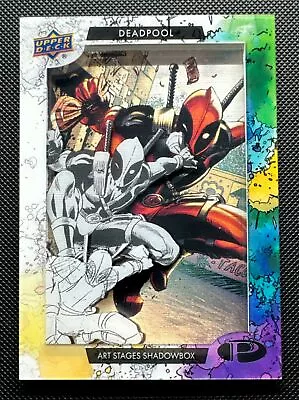 2021 Upper Deck Marvel Premier Art Stages Shadowbox Deadpool #AS-4 SP • $49