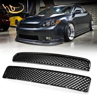 JDM Front Upper Lower Grille Mesh Grill Black ABS For 2005-2010 Scion TC 2PCS • $28.99