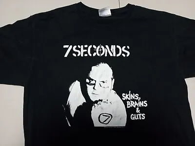 7 Seconds Seven Thrash Hardcore  Skins Brains And Guts Shirt Medium  • $15