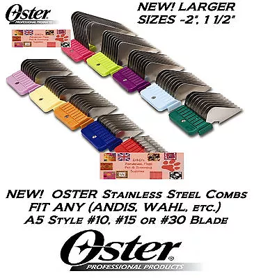 OSTER STAINLESS STEEL Universal GUARD COMB*Fit A5Many AndisLaube Clipper Blade • $16.99