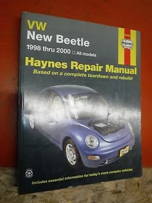 1998-1999-2000 Vw New Beetle Haynes Repair Manual Service Volkswagen • $17.28