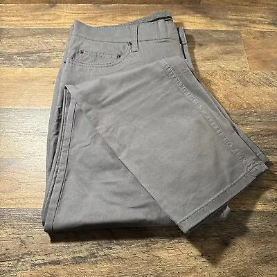 NEW Men's Gray MEMBERS MARK Mason 5 Pocket Straight Fit Pants 36X30  • $14.89