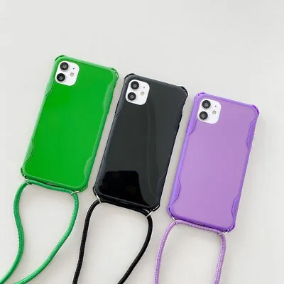 $13.40 • Buy Crossbody Lanyard Phone Case For IPhone XS 13 12 11 Pro Max 7 8 + Silicone Cover