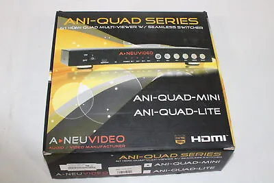 A-NEU Video ANI-QUAD-MINI 4x1 HDMI Quad Multi-ViewerSeamless Switcher (1539-22) • $349.99