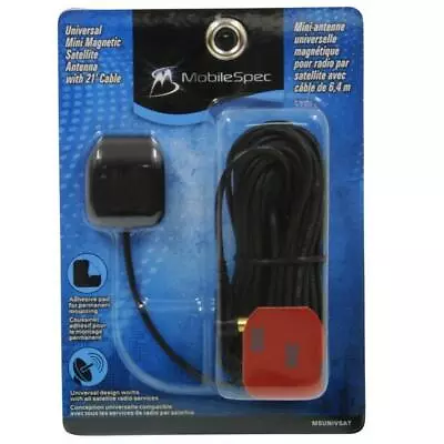 MobileSpec MSUNIVSAT Universal Mini Magnet Mount Satellite Radio Antenna • $52