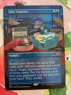 1x GIFTS UNGIVEN *FOIL* Borderless Ext Art 2X2 MTG NM/MT Double Masters 2022 • $4.99