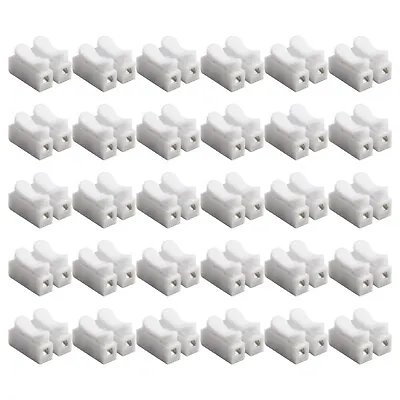 30Pcs CH2 Spring Quick Wire Connector DIN Interface Cable Clamp Terminal Block • $5.34