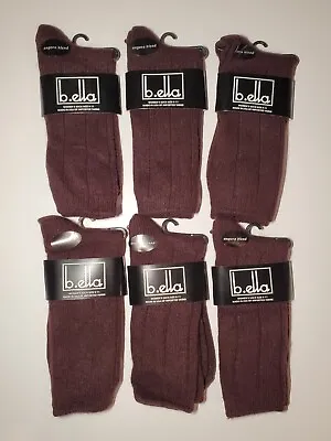 B.Ella BUNDLE Ladies Wool Angora Blend Socks USA MADE Brown • $21