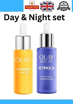 Olay Regenerist Retinol 24 Night & Vitamin C Day Serum Vitamin B3 Plus 40Ml • £21.99