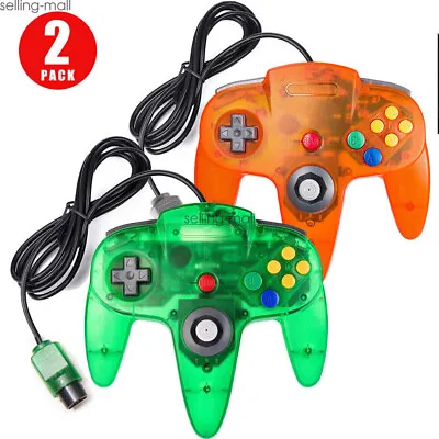 Transparent N64 Wired Game Controller Retro Joystick For Nintendo 64 System Game • $27.69