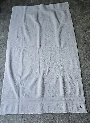 Ralph Lauren White Bath Towel With Blue Horse Logo. Used VGC. • £18