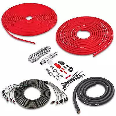 Belva BAK46 | 4 Gauge 5/6-Channel Amplifier Wiring Kit With RCA Cable • $44.99