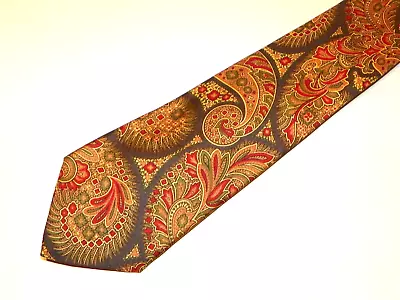 Vintage ST. MICHAELS [ MULTI-COLOR ] Men's Tie 100% Silk Made In U.K. • $12.99