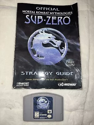 Mortal Kombat Mythologies Sub-Zero Strategy Guide N64 PS1 And Game • $40