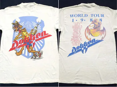 1988 Dokken - Monsters Of Rock World Tour T-Shirt Double Sides For Fans • $26.99