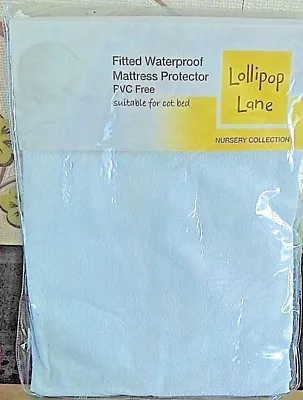 £5.99 • Buy Waterproof Quilted Mattress Protector Fitted PVC Free For Cot Bed Lollipop Lane