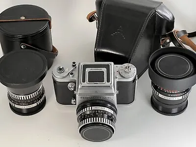 US Seller [Good] Pentacon Six TL 3 Lens Kit! 80mm F2.8 50mm F4 And 120mm F2.8 • $750