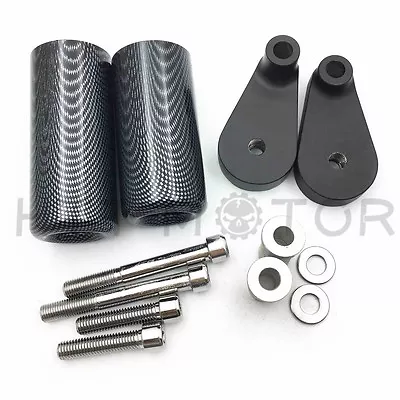 Carbon No Cut Frame Sliders Cash Falling Protector For Yamaha 2007-2008 YZF R1 • $27.59