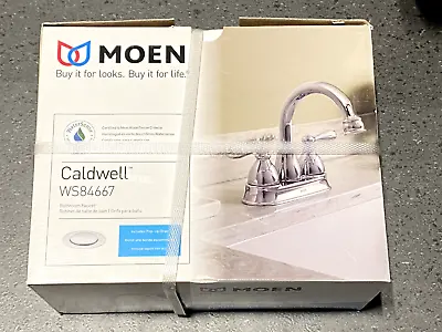 Moen Caldwell Chrome 2-handle 4  Centerset Bathroom Sink Faucet With Drain • $53