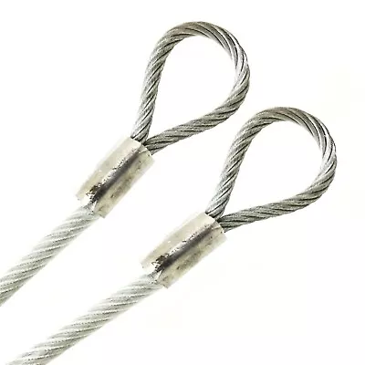 1ft - 70ft Galvanized Steel 3/16  - 1/4  Vinyl Coat Wire Rope Cable 7x19 Strand • $12.13