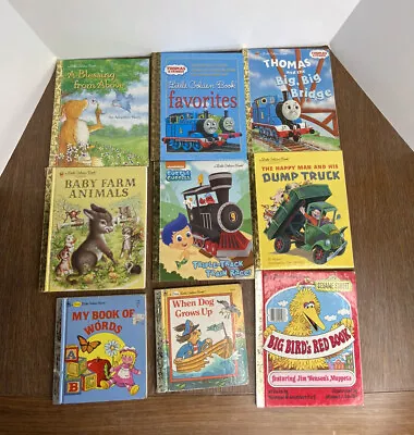 Vintage & Current A Little Golden Book Bubble Guppies Thomas Train Lot 9 Books • $23.10