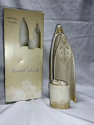 Christmas Nativity Family Modern  Frosted Woods Cracker Barrel Hard To Find • $29.92
