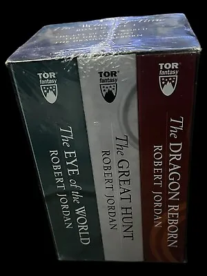 Robert Jordan The Wheel Of Time 1-3 Boxed Paperback-Sealed • $50.94