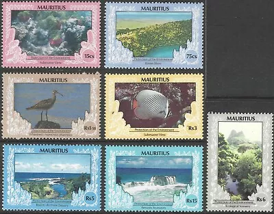 Mauritius. 1989 Protection Of The Environment. 7 MH Values To 15r. SG 798B Etc • $1.89