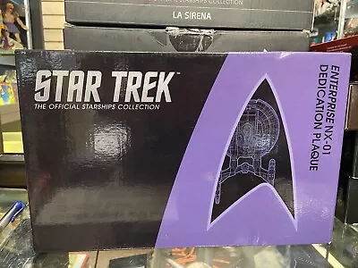 NIB Eaglemoss Collections - Star Trek: Enterprise NX-01 Dedication Plaque *NEW* • $41.99