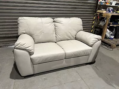 Home Milano Leather 2 Seater Sofa - Grey • £299