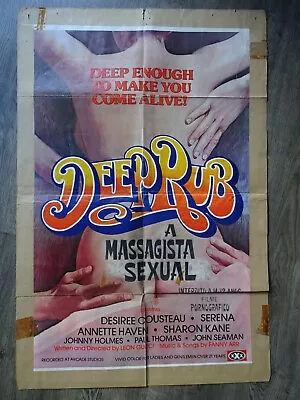 Movie Porno Poster Deep Rub Desiree Cousteau Annette Haven Sharon Kane • $54.90