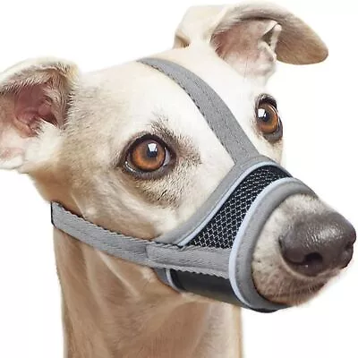 Soft Fabric Dog Muzzle Comfortable Mesh Pet Mask  Small To Medium Dogs • £5.50