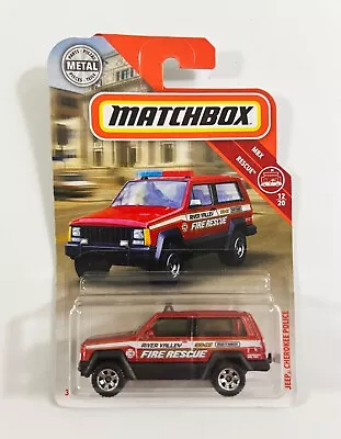 2018 Matchbox #51 Jeep Cherokee Police River Valley • $9.95