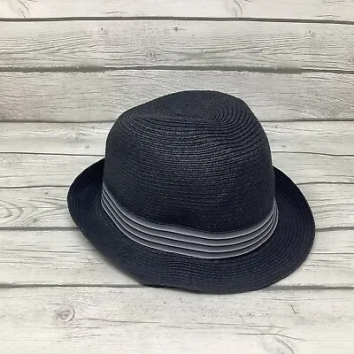 Quiksilver Fedora Hat Gray With Black  L/XL. • $12.72