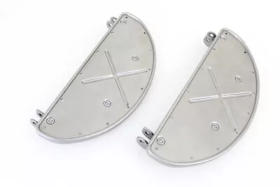 Replica Driver Half Moon Shape Footboard Set Raw Fits Harley Davidson • $98.99