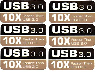 Genuine USB 2.0 3.0 3.1 Sticker Gen 1 2 3 Speeds Of Up To 5 Gbit Or 5000 Mbit X1 • £2.99