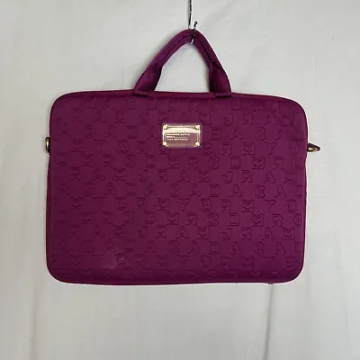 Marc By Marc Jacobs 16” Fuchsia Neoprene Laptop Sleeve Tote Carryall • $19.99