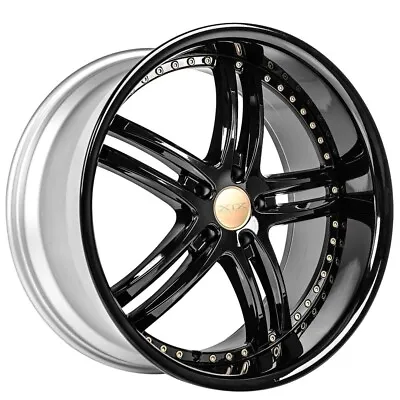 22  Staggered XIX Wheels X15 Custom Gloss Black With Bronze Hardware Rims • $3109
