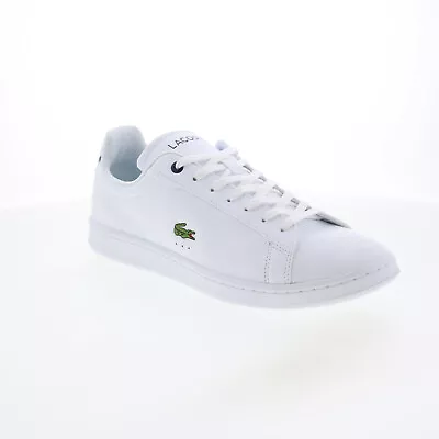 Lacoste Carnaby Pro Bl23 1 Mens White Leather Lifestyle Sneakers Shoes • $155.09