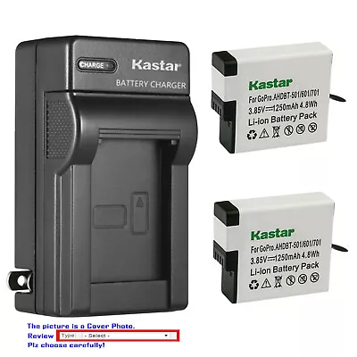 Kastar Battery AC Wall Charger For GoPro AHDBT-501 Hero 5 & GoPro HERO5 Black • $15.49